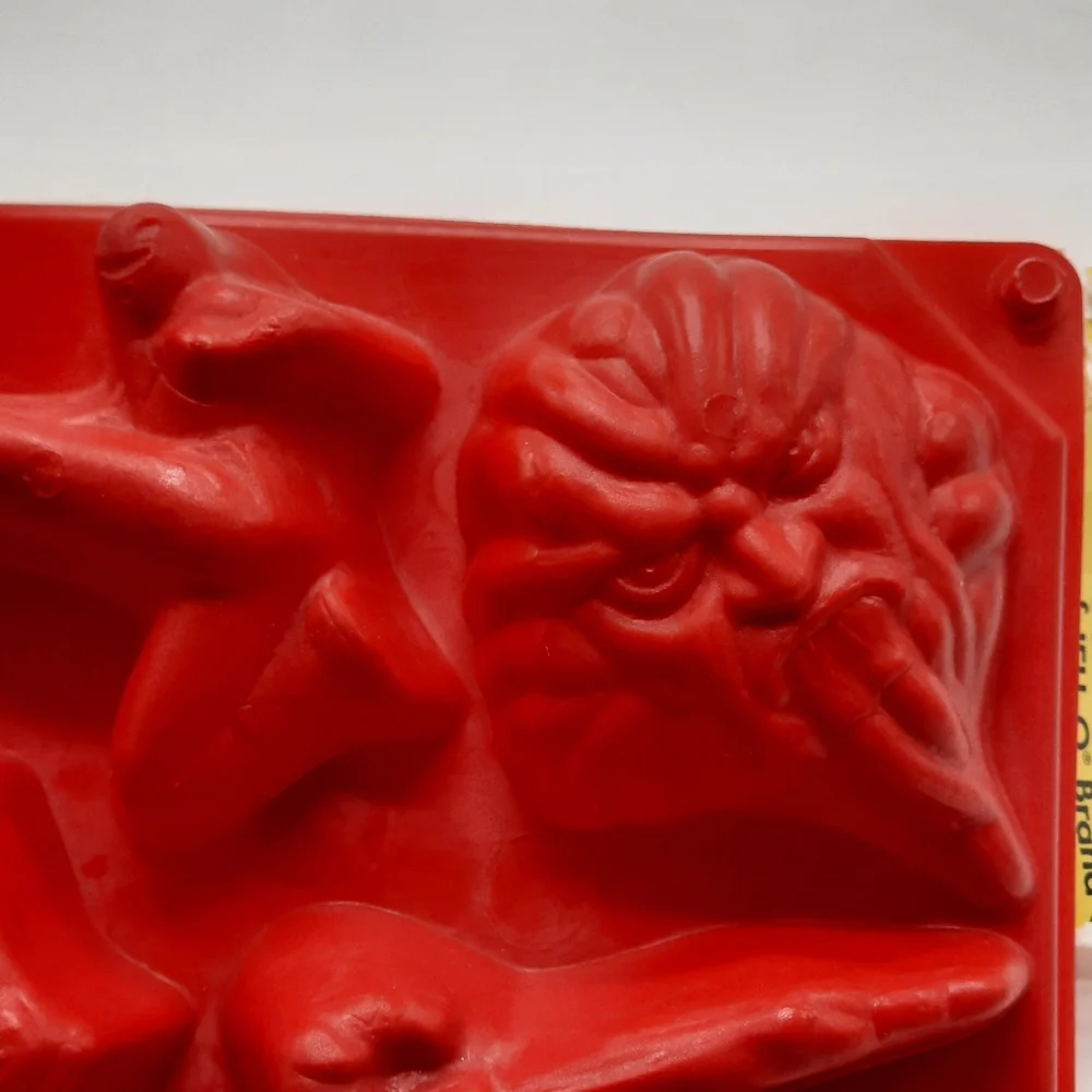 Vintage Power Rangers Jello Jigglers Mold Red Small 2 Piece Lot